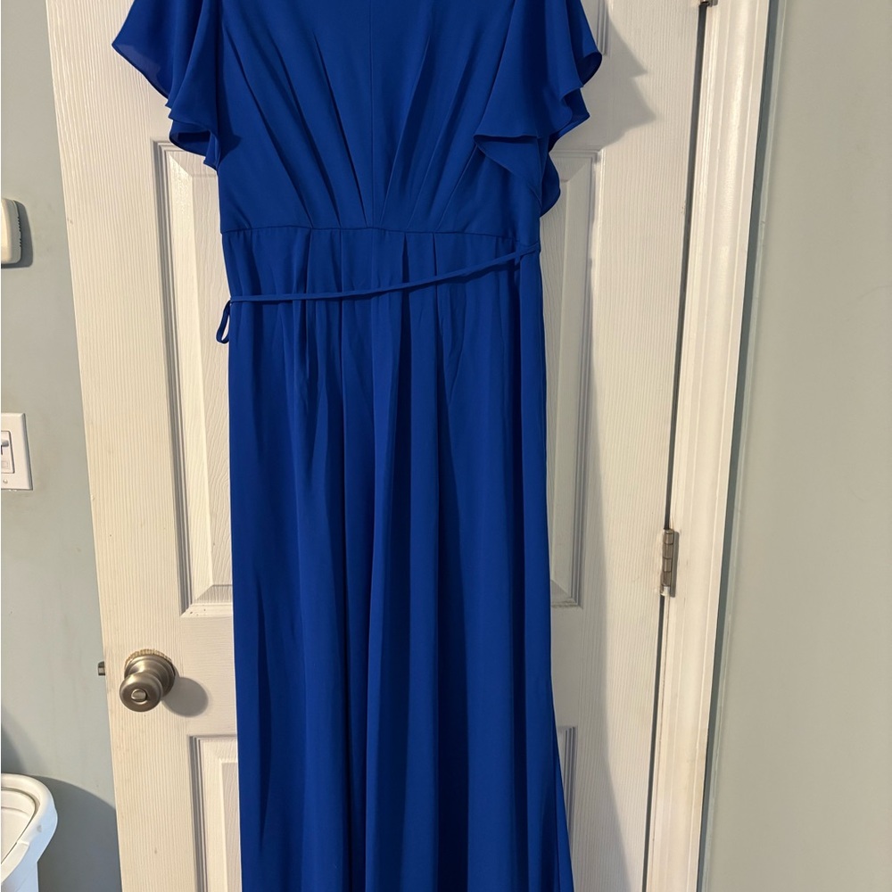 Elegant Blue Maxi Dress